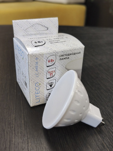 Светодиодная лампа LC-MR16-6-WW-220-GU5.3