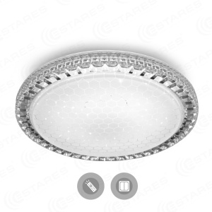 Управляемый светодиодный светильник  AKRILIKA  SOTA 40W R-405-GRAY/SHINY-220-IP44