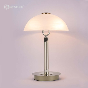 Настольная лампа CLASSIC ALB 2xE14 R-255x370-NICKEL-220-IP20