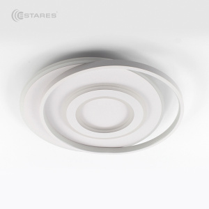 Управляемый светодиодный светильник GEOMETRIA ROUND 60W R-460x57-WHITE/WHITE-220-IP44