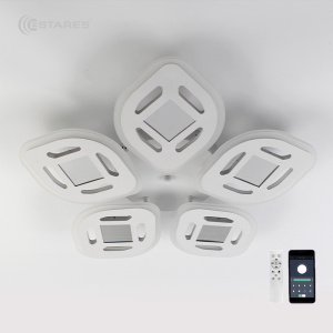 Управляемая светодиодная люстра Amalia 3D RGB 70W 5R-APP-500x76-WHITE/WHITE-220-IP20