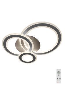 Управляемый светодиодный светильник TRIPLEX ROUND 108W R-700/600-WHITE/WHITE-220-IP44/2019