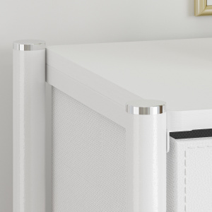 COMMOD classic 4F-4D-WHITE/SILVER-46x30x99 комод-пенал
