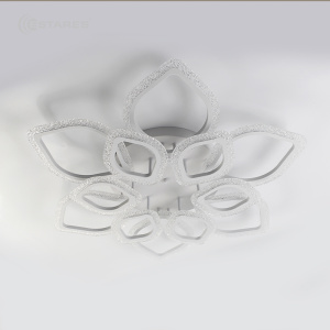 Управляемая светодиодная люстра AZALIA ICE 140W 12R-APP-835x116-WHITE/CLEAR-220-IP20