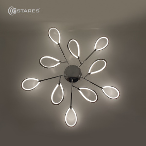 Управляемый светодиодный светильник MAGNOLIA 80W R-680-CHROME/OPAL-220-IP20