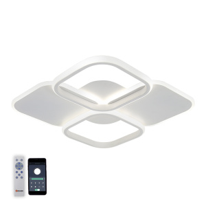 Управляемый светодиодный светильник 0SAKA 80W 4S-APP-430x430x65-WHITE/WHITE-220-IP20