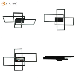Управляемая светодиодная люстра SVEN 85W 3S-APP-690x470x80-BLACK/WHITE-220-IP20