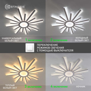 Управляемая светодиодная люстра  TERESA 100W R-APP-680x50-WHITE/WHITE-220-IP20