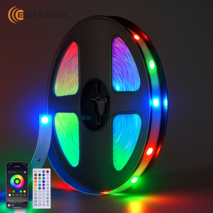 Управляемый светодиодный светильник гибкий ELECTRA RGB 30W-L-IRC-1,5W/m-18LED5050/m-20m-24/220V-IP20