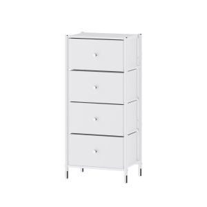 COMMOD classic 4F-4D-WHITE/SILVER-46x30x99 комод-пенал