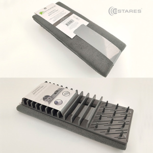 Сушилка для посуды с ковриком ES-DR-portable-45x60-gray