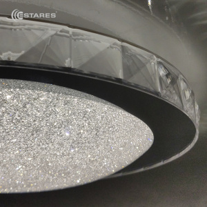  Накладной светодиодный светильник SIYANIE 25W R-350-CW-CRYSTAL-IP20/2019