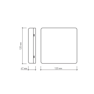 Накладной светодиодный светильник NLS-7W AC175-265V 7W  (Теплый белый)