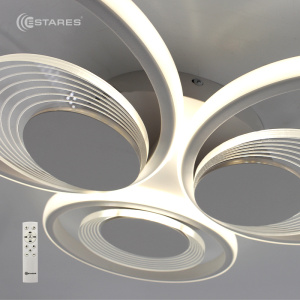Управляемая светодиодная люстра ADARA six 90W 6R-RC-500x460x70-WHITE/WHITE-220-IP20