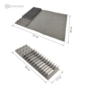 Сушилка для посуды с ковриком ES-DR-portable-45x60-gray