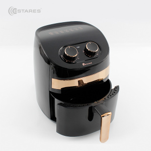 АЭРОГРИЛЬ EASYCOOK 1000W-220V-3.5L-280x280x335-BLACK/GOLD