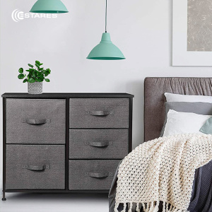 COMMOD novel 3F-5D-GRAY-85х30x70 комод-микс