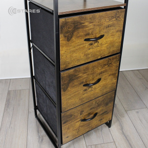 COMMOD WOOD-II 5F-3D-BROWN-44X40X155.2 комод пенал