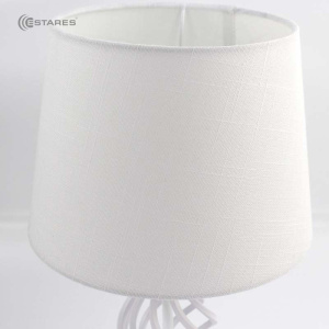 Настольная лампа DUBLIN 1xE27 R-115x240x410-WHITE/WHITE-220-IP20