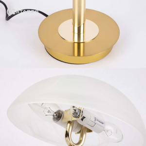 Настольная лампа CLASSIC ALB 2xE14 R-255x370-BRASS-220-IP20