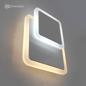 Светодиодный светильник, бра  Geometria square 12W 2S-184х53-WHITE/WHITE-220-IP20_2021
