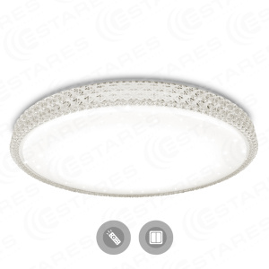 Управляемый светодиодный светильник PLUTON 40W R-400-SHINY-220-IP44