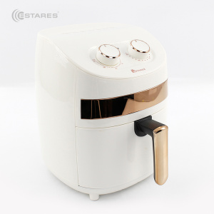 АЭРОГРИЛЬ EASYCOOK 1000W-220V-3.5L-280x280x335-WHITE/GOLD