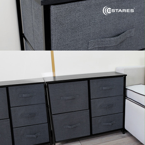 COMMOD novel 3F-5D-GRAY-85х30x70 комод-микс