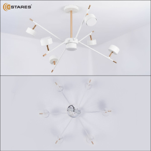 Люстра ATENA 7хGX53 R-750x350-WHITE/GOLD-220-IP20