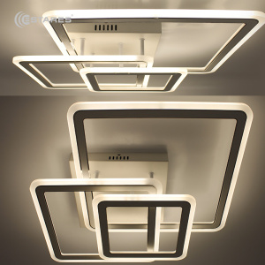 Управляемая светодиодная люстра SONNE 80W 3S-RC-520x520x110-WHITE+CHROME/WHITE-220-IP20