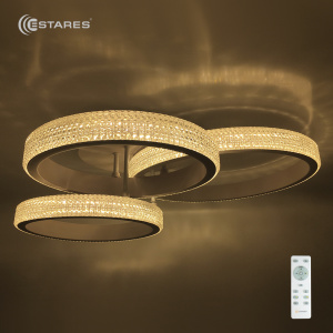  Управляемый светодиодный светильник RINGS akrilika 80W R-640-WHITE/CLEAR-220-IP20