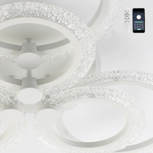 Управляемая светодиодная люстра LILY RGB 90W 7R-APP-628X105-WHITE/WHITE-220-IP20