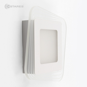 Управляемый светодиодный светильник, бра PLAZA EST 30W S-220-DOUBLE-ON/OFF-WHITE/CLEAR-220-IP40