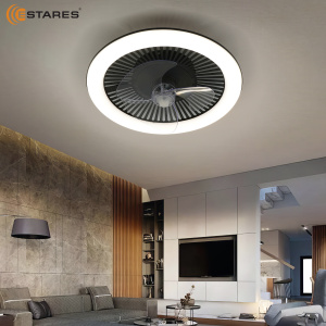 Управляемая LEDлюстра с вентилятором FN-LM TOP 70W+18W R-APP-480x125-BLACK/WHITE-220-IP20/SMARTHOME
