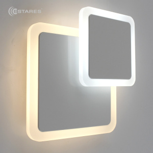 Светодиодный светильник, бра  Geometria square 12W 2S-184х53-WHITE/WHITE-220-IP20_2021