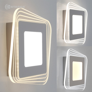 Управляемый светодиодный светильник, бра PLAZA EST 30W S-220-DOUBLE-ON/OFF-WHITE/CLEAR-220-IP40