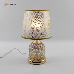 Настольная лампа  ZAR R 1xE27-200x340-GOLD/CRYSTAL-220-IP20