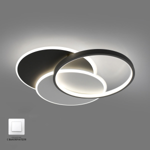 Управляемая LED люстра VG-LM 75W 3R-ON/OFF- 490x62-BLACK/WHITE/WHITE-220-IP20