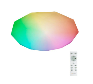 Корич/Упак_Управляемый светодиодный светильник ALMAZ 25W RGB R-340-SHINY/WHITE-220-IP44