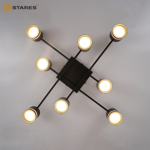Люстра GELA 8xGX53 S-820x820x140-BLACK/WHITE-IP20