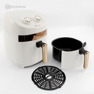 АЭРОГРИЛЬ EASYCOOK 1000W-220V-3.5L-280x280x335-WHITE/GOLD