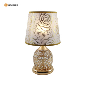 Настольная лампа  ZAR R 1xE27-200x340-GOLD/CRYSTAL-220-IP20