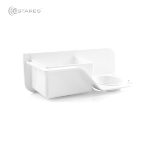 Подставка MODO 1F-24x10x8,5-white (полка, держатель для фена)