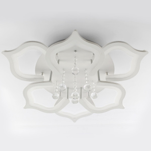 Светодиодная люстра СRYSTALwhite 02 60W R-4000K-600x190-white/white-220-IP20