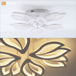 Управляемая светодиодная люстра MALENA 110W 8F-IRC-660x135-WHITE/WHITE-220-IP20