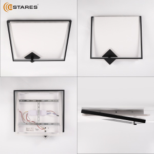 Управляемая светодиодная люстра RUMIKA 110W 3S RC-455x450x90-WHITE/BLACK/WHITE-220-IP20