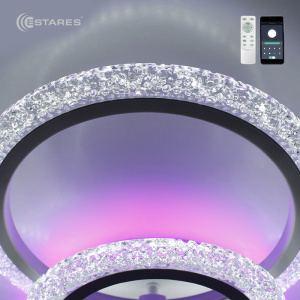 Управляемая светодиодная люстра LILY RGB 100W 7R-APP-650X115-WHITE/WHITE-220-IP20
