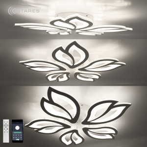 Управляемый светодиодный светильник ASTRA 120W 5F-APP 635x70-WHITE/WHITE-220-IP20