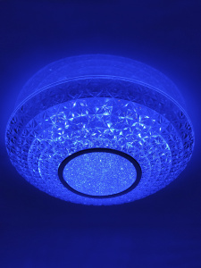 Управляемый светодиодный светильник MIRRA CRYSTAL RGB 40W R-405-CLEAR/CHROME-220-IP20