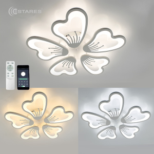 Управляемый светодиодный светильник GLORY 100W 5F-APP-625х70-WHITE/WHITE-220-IP20